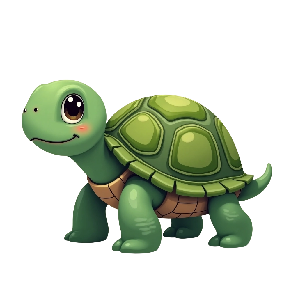 Adorable Cartoon Turtle